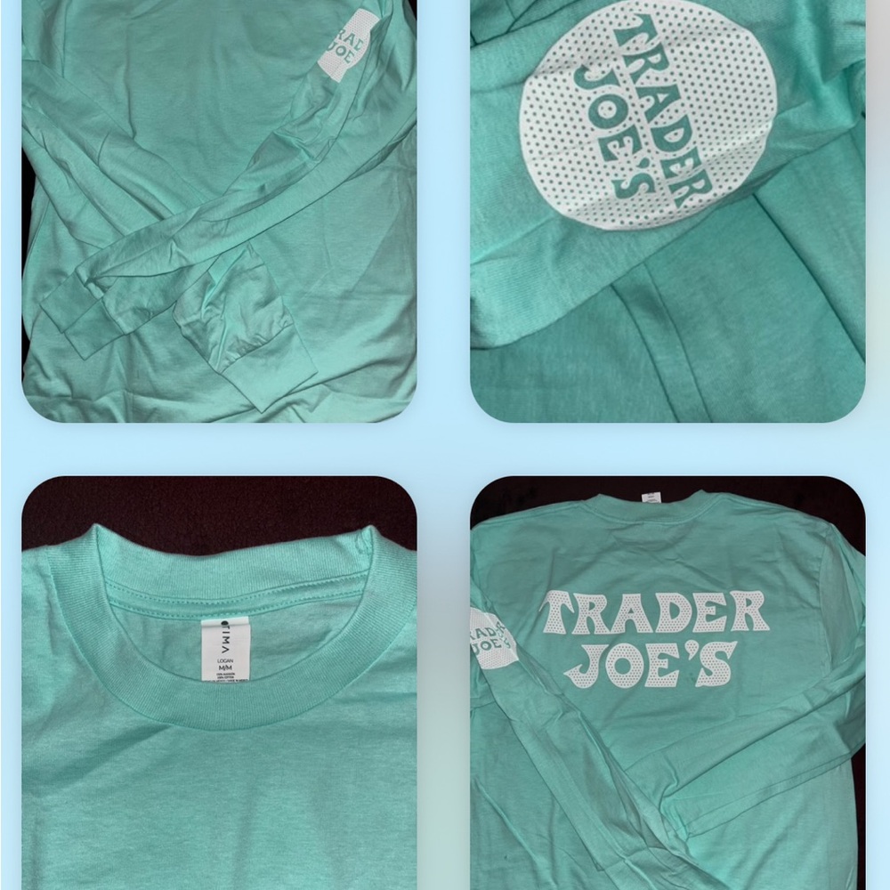 Trader Joe’s Teal Long Sleeve Shirt